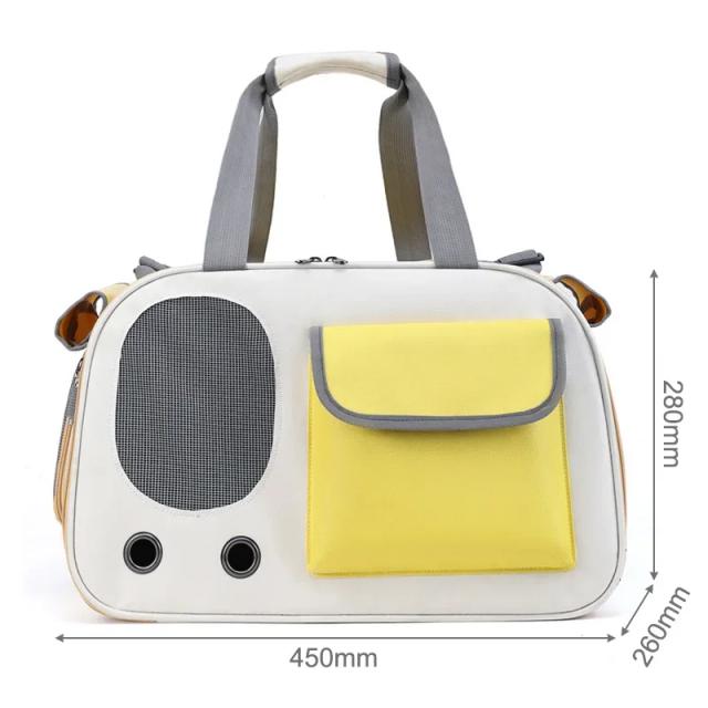 Bolsa de Transporte Portátil Dobrável para Cães e Gatos - Ideal para Aventuras ao Ar Livre