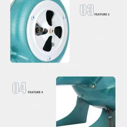 Ventilador portátil para churrasco DC12V 30/40/60/80/100W AirTurbo Ventilador para churrasco, piquenique, acampamento, - Image 5