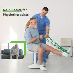 10 laços não-elástico yoga alongamento cinta faixa elástica com guia de treino para fisioterapia, pilates, exercício - Image 1