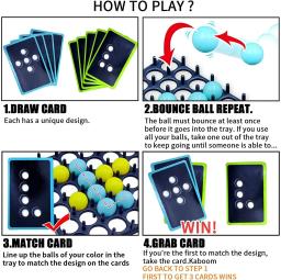 Jumping Ball Board Games for Kids, Fun Bounce Off Game, Ativar Ball Game, Desktop Bouncing Toy, Jogos de Festa, 1 Conjunto - Image 4