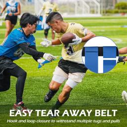 Ajustável Flag Football Belt Set Kit, Treinamento Esportivo e Competição Cintos, 14 Jogadores - Image 3