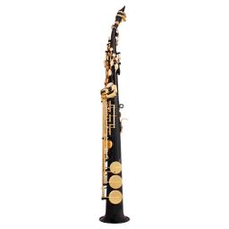 Profissional saxofone soprano Bb, latão banhado a ouro chave B sax plano com boquilha caso, Reed Glove, Wiping Cloth acessórios - Image 4