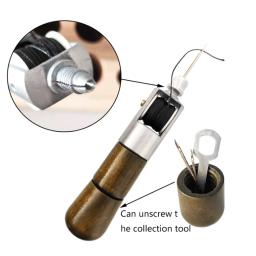 Kit de costura de couro Awl Ferramentas artesanais, máquina de costura manual Speedy Lock Stitcher, Conjunto de agulhas de rosca DIY Shoemaker Canvas Repair Tool - Image 5