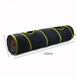 Brinquedo plástico do túnel para animais de estimação, Teaser interativo, leve, durável, amarelo, gatos e cães - Image 2