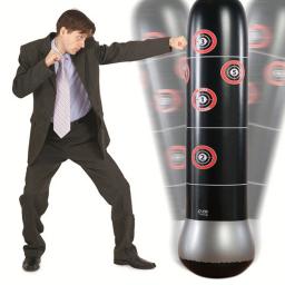 Saco de boxe inflável da aptidão 160cm pvc inflável espessamento boxe coluna tumbler luta coluna - Image 2
