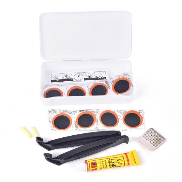 Kit Reparo Pneu Bicicleta Portátil MTB Mountain Bike 12 Peças