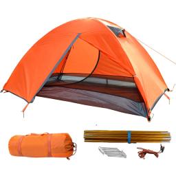 Ultraleve backpacking tenda 2 pessoa dupla camada tendas de acampamento 4 estações à prova dlightweight água respirável leve barraca viagem portátil - Image 1