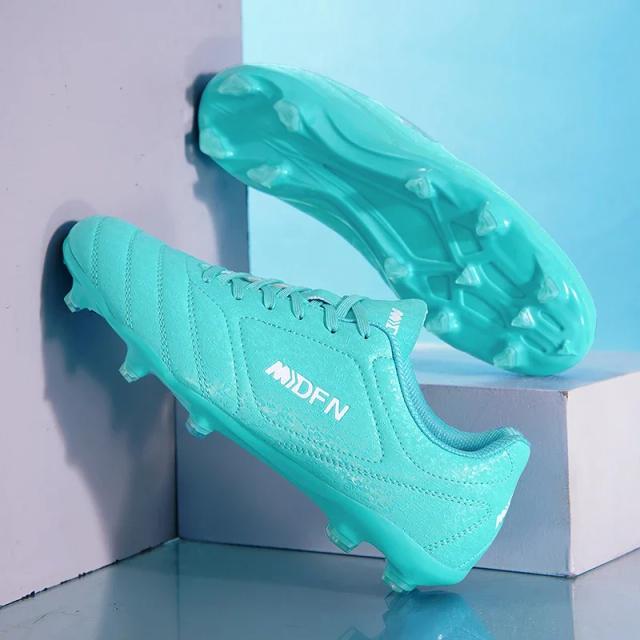 Botas de Futebol Antiescorregadias de Cano Baixo para Homens e Juventude - Chuteiras de Treinamento Profissional com Espigões Longos e Duráveis
