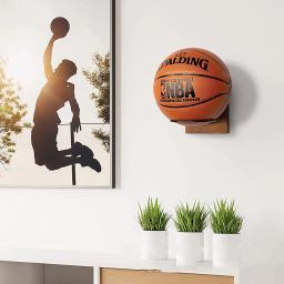 Wall-montado basquetebol armazenamento Display titular, bola racks, futebol, rugby, pendurado stand, economia de espaço, decoração de casa, 3pcs - Image 3