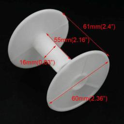 1/5/10pcs Carretéis Vazios De Plástico Branco para Bobinas De Fio De Rosca Jóias Ferramentas para Casa Handwork Acessórios - Image 4