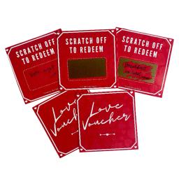 Presente de aniversário para namorado e namorada, presente aniversário, presentes motivacionais, Casais Voucher, 5pcs - Image 4