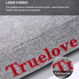 Truelove-cama para animais de estimação com travesseiro, espuma viscoelástica, macia, confortável, durável, 100% linho, para gatos e cães, removível, lavável, tlx1211 - Image 5
