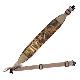 Tático 2 ponto arma estilingue caça alça de ombro com giros neoprene estilingue ajustável para espingarda rifle acessórios ao ar livre - Image 1