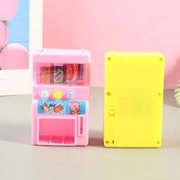 Self-Service Vending Machine com Mini Coins, Kids Simulation Brinquedos, Cor Aleatória, Drinks Play, 1Pc - Image 5