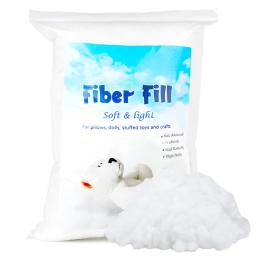 KRABALL Polyester Fill Fiberfill, Recheio de Alta Resiliência, Enchimento de Travesseiro Fluff, Bonecas de Natal DIY, 50g, 100g, 150g, 250g - Image 1