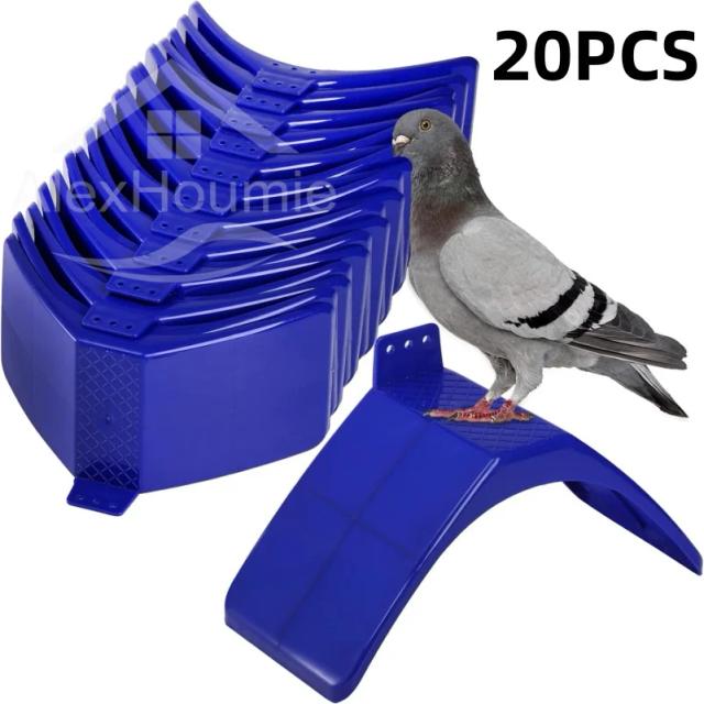 Suporte Leve para Aves em Plástico com 20 Unidades, Ideal para Pombos e Papagaios