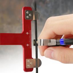 Arco e flecha Bow String Nocking Points Alicate, Cordas Knock Set, Régua quadrada T com alicate, Brass Nocks Point para Bow Tuning Kit - Image 6