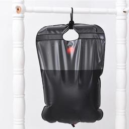 Portátil solar aquecida chuveiro saco com mangueira, PVC banho água saco, Camping suprimentos, 20L - Image 2