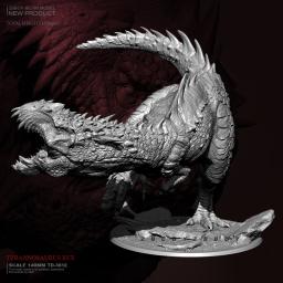 140mm resina figura modelo kits tyrannosaurus rex auto-montado TD-3612 - Image 1