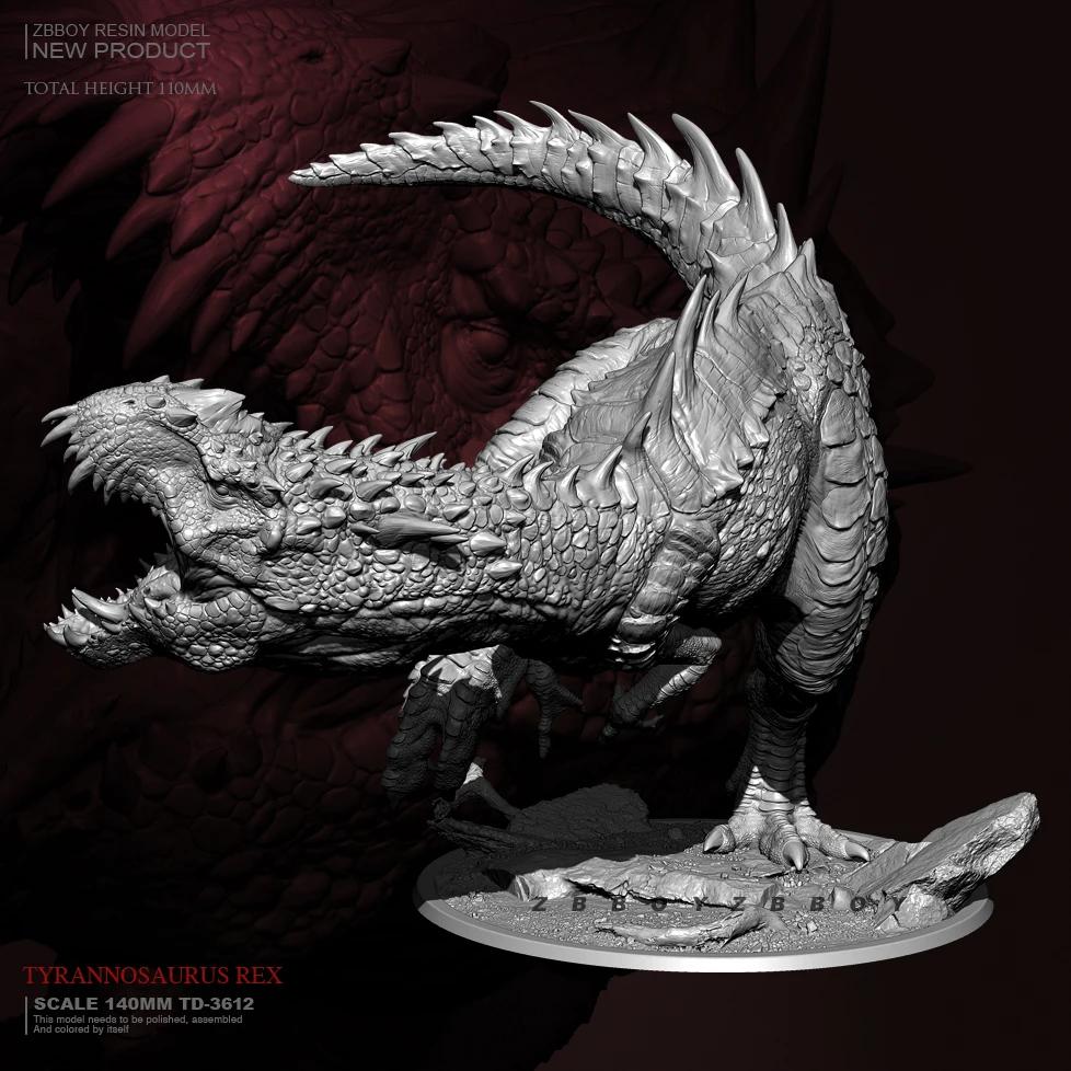140mm resina figura modelo kits tyrannosaurus rex auto-montado TD-3612 - Image 1