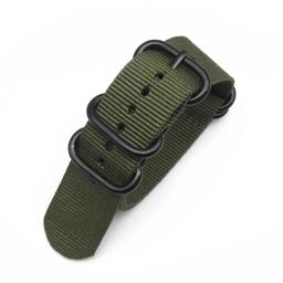Faixa de relógio de náilon 18mm 20mm 22mm 24mm nato cinta premium exército esporte loop dropshipping militar preto fivela cinto pulseira - Image 5