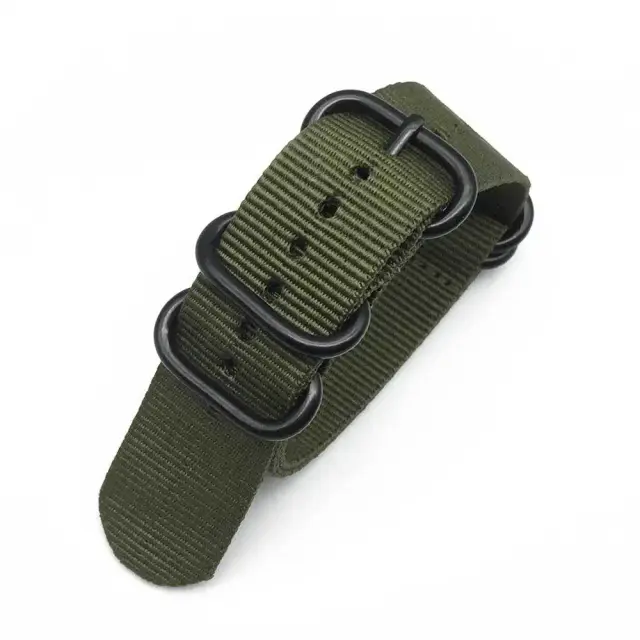 Cinta de Relógio de Náilon Premium 18mm a 24mm para Uso Militar e Esportivo - Estilo Nato com Fivela Resistente