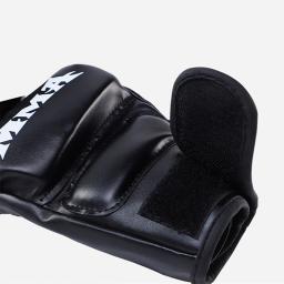 Luvas De Boxe De Couro PU, Meio Dedo, MMA Lutando, Pontapé, Karatê, Treinamento Muay Thai, Equipamento De Treino - Image 5