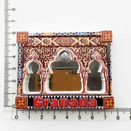 Ímãs de geladeira decoração artesanal, souvenir da espanha oman pintados à mão resina ímãs de geladeira adesivo para viagem no país decoração de casa presentes - Image 4