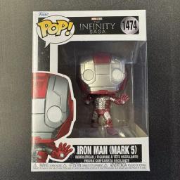 Pop! Marvel Homem de Ferro (Marca 5) Figuras de Ação Funko Pop # 1474 modelo brinquedos colecionáveis bobblehead vinil figura boneca presentes - Image 5