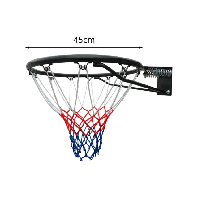 Aro de Basquete Profissional Montado na Parede com Duas Molas para Jogos Internos e Externos