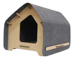 Casa Aconchegante para Gatos, Scratch Cabin, Bed Playground Toy, Camas Premium Gatil para Suprimentos de Coelho e Coelho, Acessórios para cobaias - Image 6