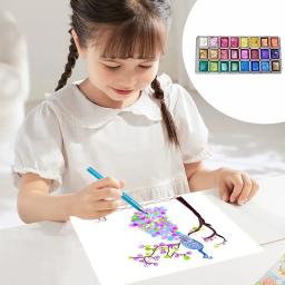 Aquarela Paint Palette para Artistas Profissionais, Pearlescent Painting Kit, Ground Crafts, Art Kits - Image 3