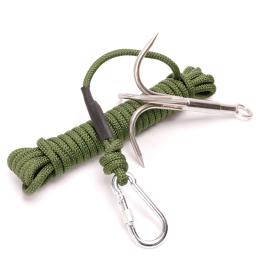 Mosquetão de aço inoxidável para caminhadas, multi-funcional mosquetão para escalada, mosquetão para viagens, pesca camping ao ar livre - Image 2