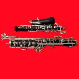 Oboé semiautomático com madeira composta E Key, banhado a prata, C Key - Image 4