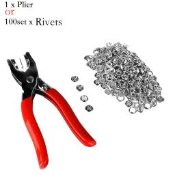 Ilhó Rebites Alicata Set, Clothes Clamp, Garra Fecho Mãos, Five Claws Pressão Nailing Machine, Press Snap Fastener, Novo - Image 6