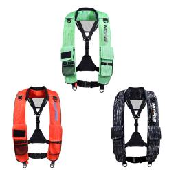 Colete salva-vidas inflável automático para natação adulta, colete salva-vidas esportes aquáticos, automático e manual - Image 1
