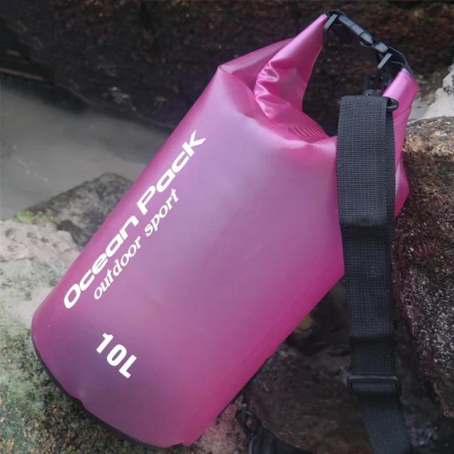 Saco Seco Impermeável para Atividades ao Ar Livre: Ideal para Natação, Trekking, Rafting e Canoagem - Disponível em 2L, 5L, 10L, 15L e 20L