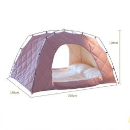 Barraca algodão cama portátil Windproof, Pesca do gelo Toldo privado, Camping ao ar livre, Caminhadas, ciclismo, carro, 1, 2, 3 Pessoa, Inverno - Image 5