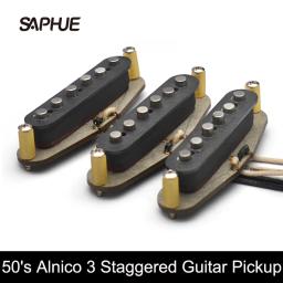 Captador de guitarra elétrica escalonada, estilo de som artesanal SSS 50, Vintage, Alnico III, estilo ST, 3 - Image 1
