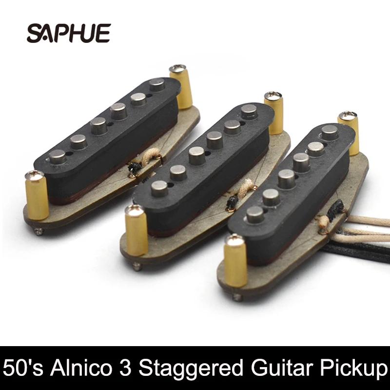 Captador de guitarra elétrica escalonada, estilo de som artesanal SSS 50, Vintage, Alnico III, estilo ST, 3 - Image 1