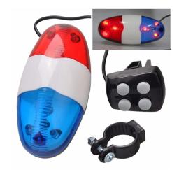 Luz dianteira da polícia para bicicleta, 6 LED Warning Siren, Buzina Elétrica, 4 Tones, Lâmpada de bicicleta, Som Alto, Equitação, Acessórios MTB, Luzes de ciclismo - Image 5