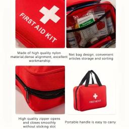 Kit de primeiros socorros com tesoura e pinça, kit médico de emergência abrangente, camping e caminhadas multifuncionais ao ar livre - Image 6