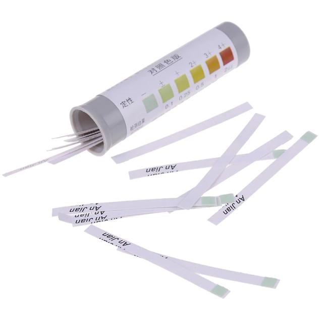Papel de Teste 4 em 1 para Qualidade da Água: Medidor do Indicador Ácido-Alcalino para Aquários, Tanques de Peixes e Piscinas - 20 a 100 Peças