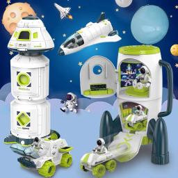 Acusto Optic Space Toys for Kids, Air Force Shuttle, Estação Espacial Foguete, Aviation Series, Puzzle Model, Christmas Gift - Image 4