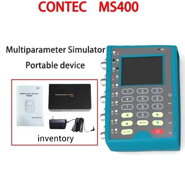 CONTEC MS100 MS400 Simulador de Parâmetros Biomédicos - Precisão e Confiabilidade em Testes Médicos