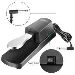 Neewer-Universal Piano-Style Sustain Pedal, Polaridade Switch Design, compatível com qualquer teclado eletrônico - Image 4