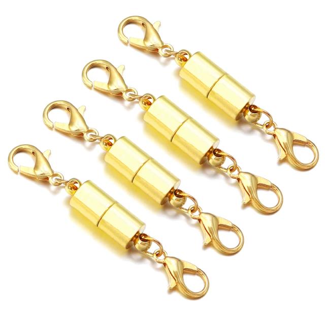 Conjunto de 5 Fechos Magnéticos Redondos para Jóias - Conectores de Metal e Fechos Lagosta