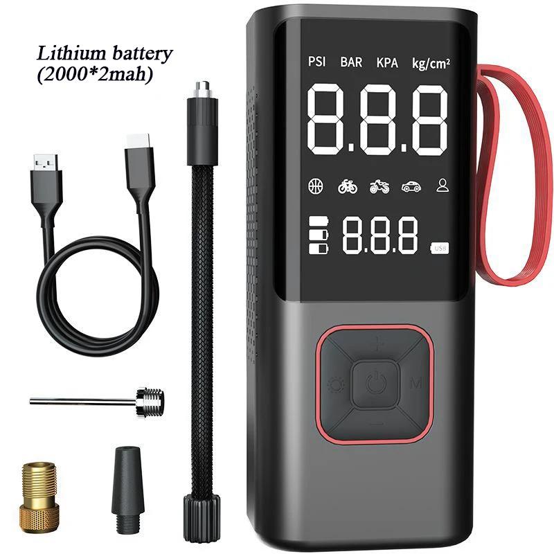 Bomba de ar elétrica multifuncional portátil inflável rápido, doméstico, duplo uso, inflator sem fio do carro - Image 1