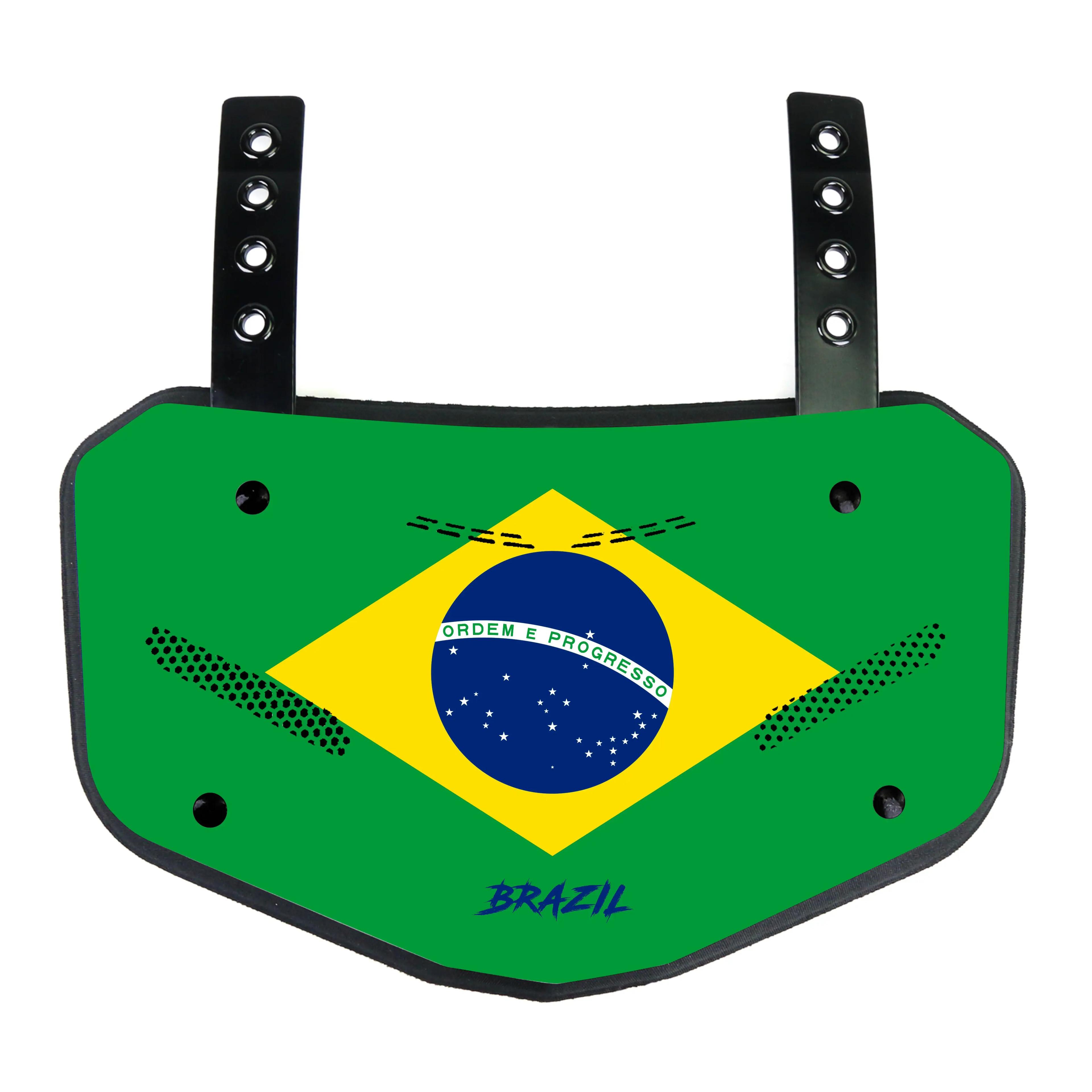 Placa traseira com suporte de espuma de alto impacto, Backplates de futebol profissional, para almofadas de ombro, Futebol americano barato - Image 1