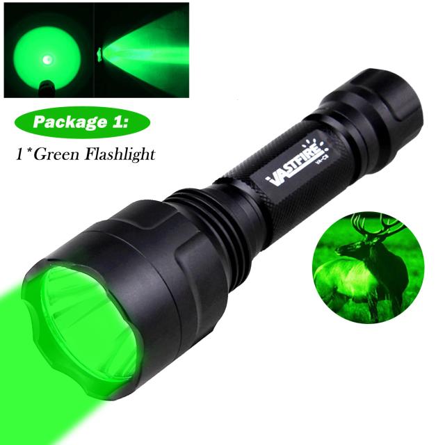 Lanterna Super LED C8 - Ideal para Equitação Noturna, Caça Tática, Camping e Caminhadas, 350LM, Alcance de 600-800 Yards, Modo Único e Bateria 18650